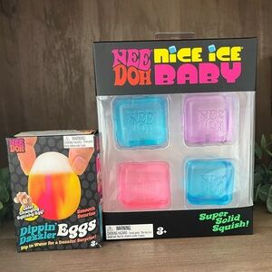 Nee Doh Dippin' Dazzler Egg and nice ice baby’s cubes